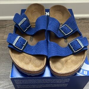 Birkenstock Nubuck Leather Indigo Blue EU 42/US 9-9.5